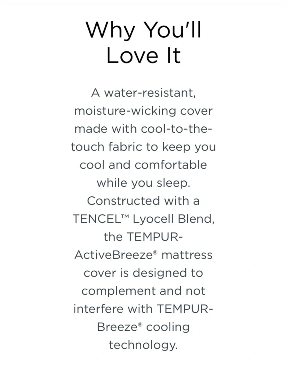 New 2 Tempur-Pedic Active Breeze Mattress Covers